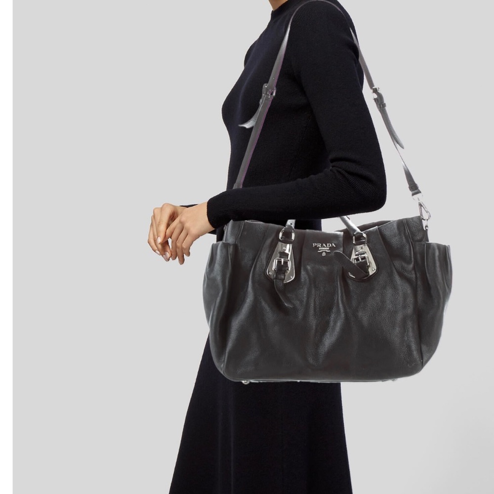 Prada pleated convertible leather bag - Picture 8 of 8